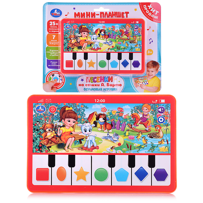 Обучающий планшет (25+ песен, потешек и звуков Барто А. на блист.) Обучающий планшет (25+ песен, потешек и звуков Барто А. на блист.)