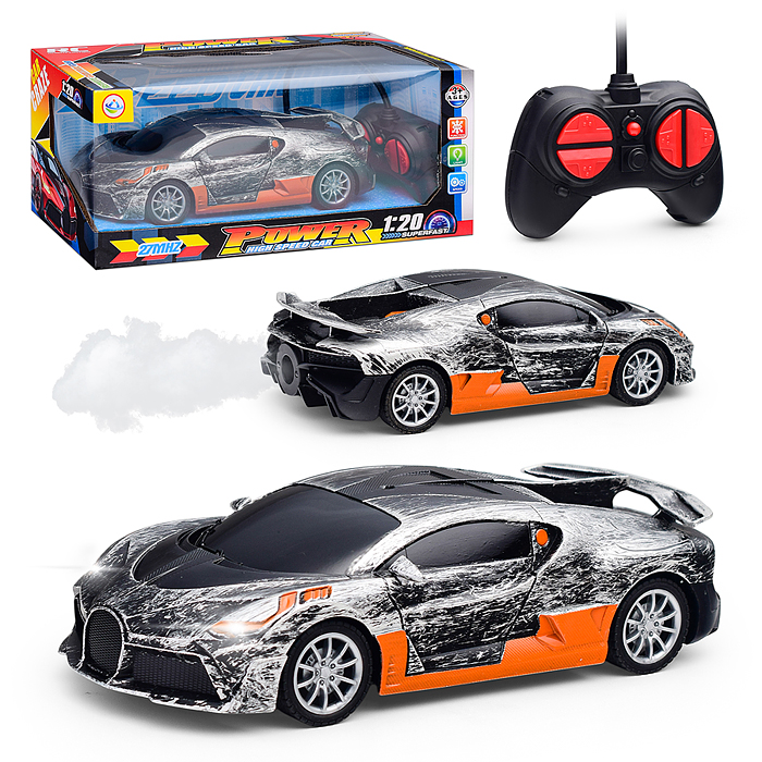 Машина 661-3D "Спортивный вираж" р/у 27 MHz, в коробке