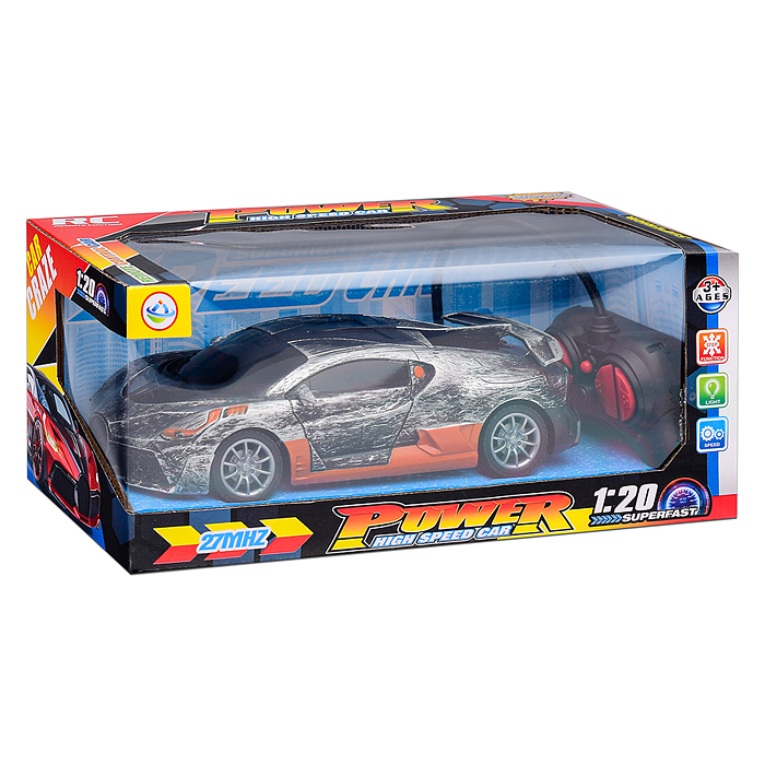 Фото к товару Машина 661-3D "Спортивный вираж" р/у 27 MHz, в коробке Машина 661-3D "Спортивный вираж" р/у 27 MHz, в коробке