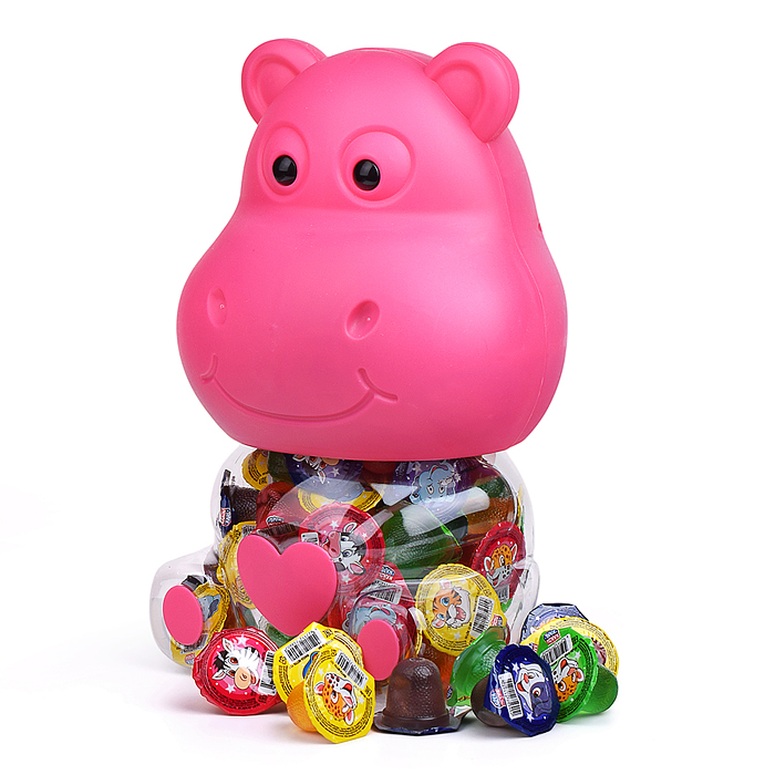 Десерт желейный "Канди клаб" ассорти (с изображением бегемотика) 13гр*100шт