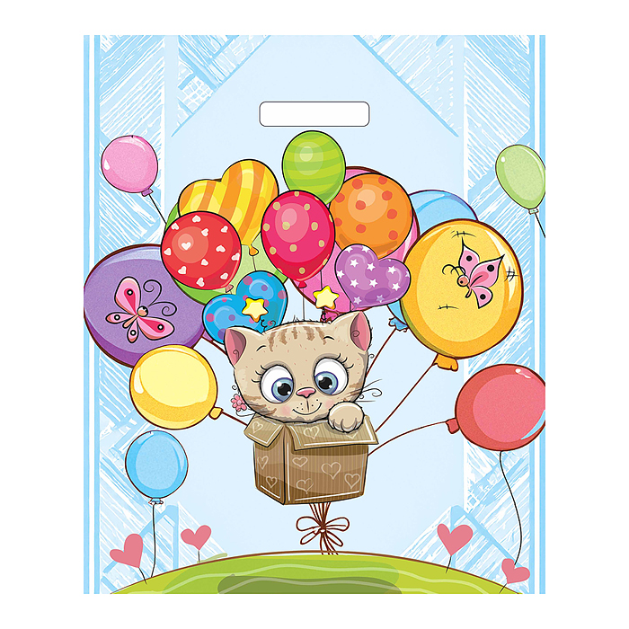 Пакет ПЭ с вырубной ручкой 38х45+3см (Шаролет) Пакет ПЭ с вырубной ручкой 38х45+3см (Шаролет)