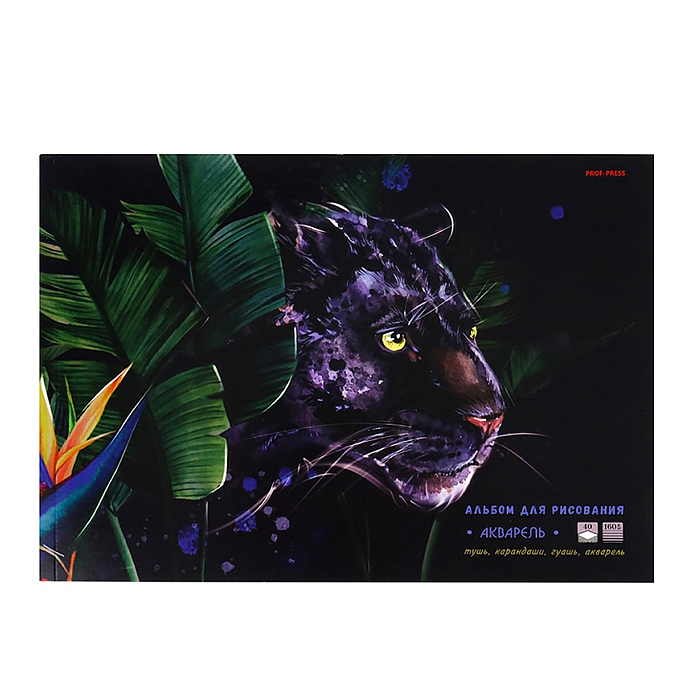 Альбом для рисования 40л. "Пума в зарослях" Альбом для рисования 40л. "Пума в зарослях"