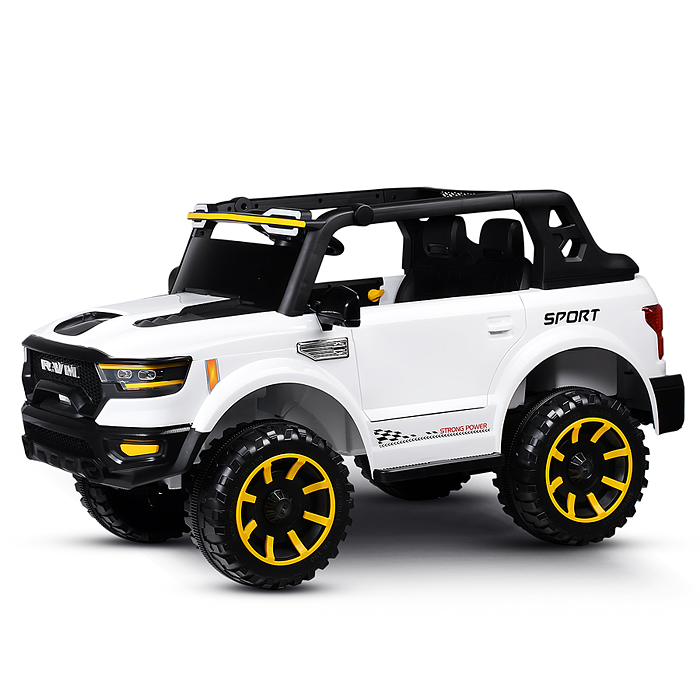 Фото к товару Электромобиль детский FB-916 "Крутой внедорожник" (цвет белый) Электромобиль детский FB-916 "Крутой внедорожник" (цвет белый)