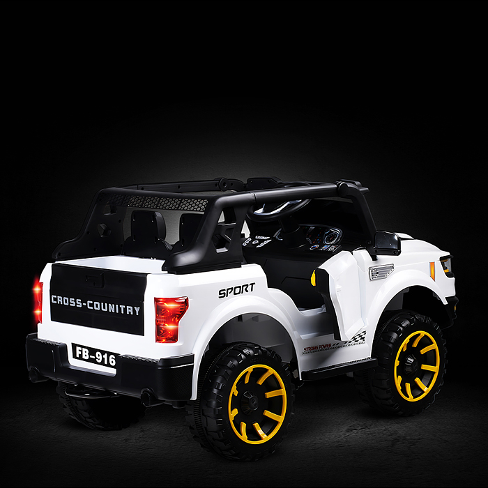 Фото к товару Электромобиль детский FB-916 "Крутой внедорожник" (цвет белый) Электромобиль детский FB-916 "Крутой внедорожник" (цвет белый)