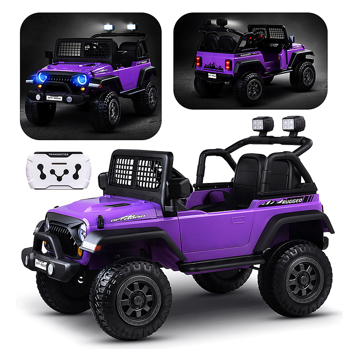 Электромобиль детский NEL-618 "Городской внедорожник" (цвет фиолетовый)