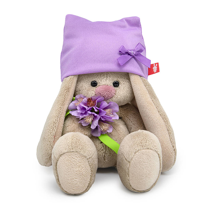 Зайка Ми в шапочке и с букетом (малыш)