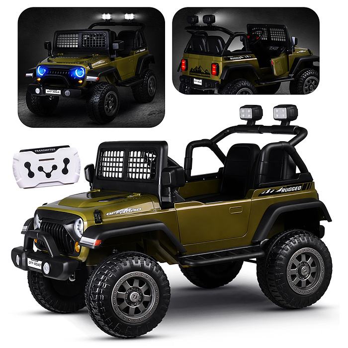 Электромобиль детский NEL-618 "Городской внедорожник" (цвет зеленый)