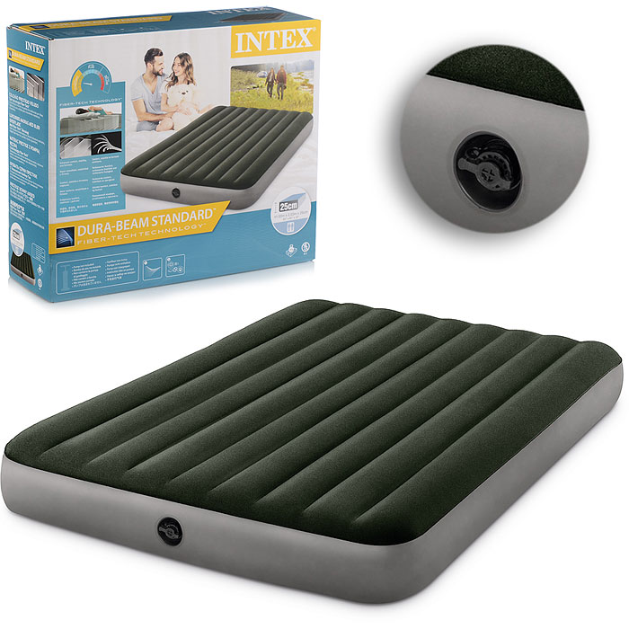 Матрас надувной Dura-Beam Queen, 152 х 203 х 25 см, 64109 INTEX не товарный вид.нарушена упаковка