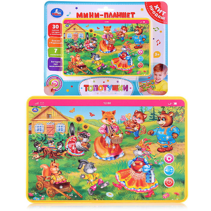 Мини планшет 30 сказок, загадок и потешек на блист. Мини планшет 30 сказок, загадок и потешек на блист.