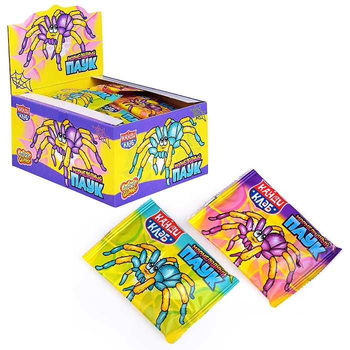 Мармелад "Crazy gummy. Мармеладный паук" 15г * 36шт Мармелад "Crazy gummy. Мармеладный паук" 15г * 36шт