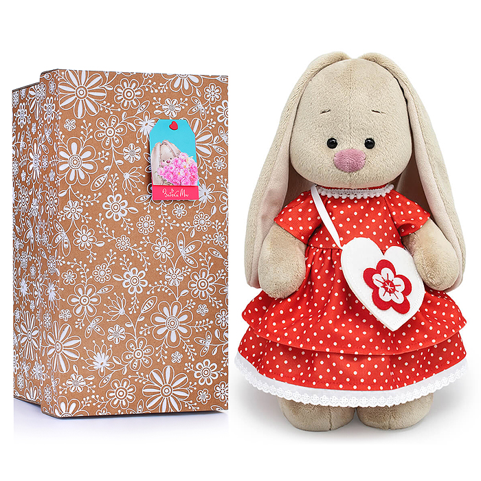 Зайка Ми в платье и с сумочкой-сердечком (большой) Зайка Ми в платье и с сумочкой-сердечком (большой)