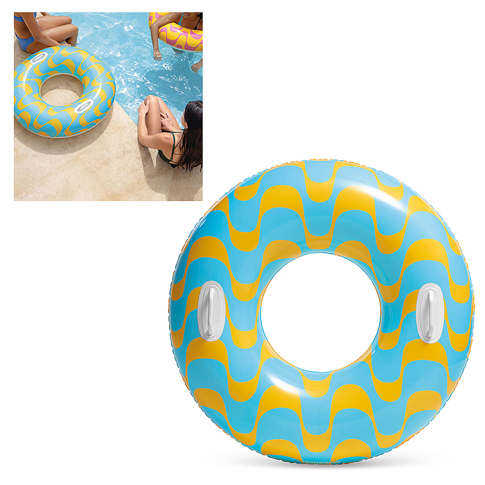 Фото к товару Круг для плавания d=91 см, от 9 лет, цвета МИКС, 59256NP INTEX Круг для плавания d=91 см, от 9 лет, цвета МИКС, 59256NP INTEX