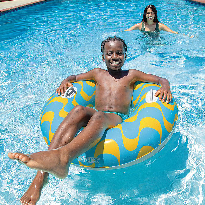 Фото к товару Круг для плавания d=91 см, от 9 лет, цвета МИКС, 59256NP INTEX Круг для плавания d=91 см, от 9 лет, цвета МИКС, 59256NP INTEX