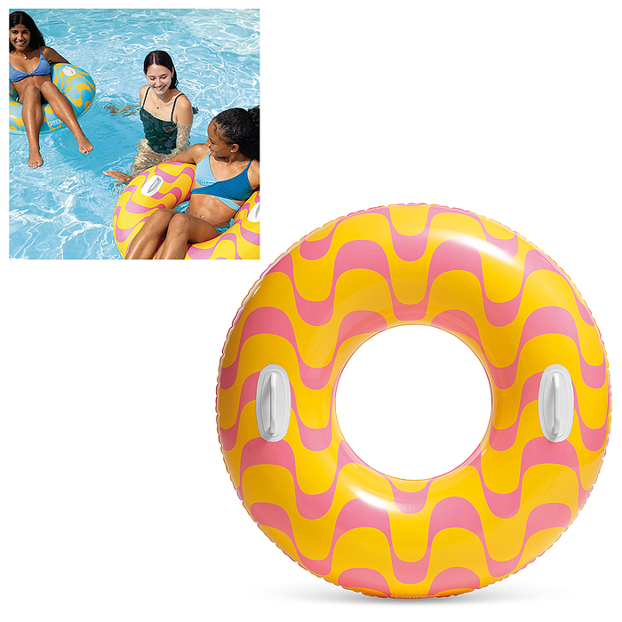 Фото к товару Круг для плавания d=91 см, от 9 лет, цвета МИКС, 59256NP INTEX Круг для плавания d=91 см, от 9 лет, цвета МИКС, 59256NP INTEX