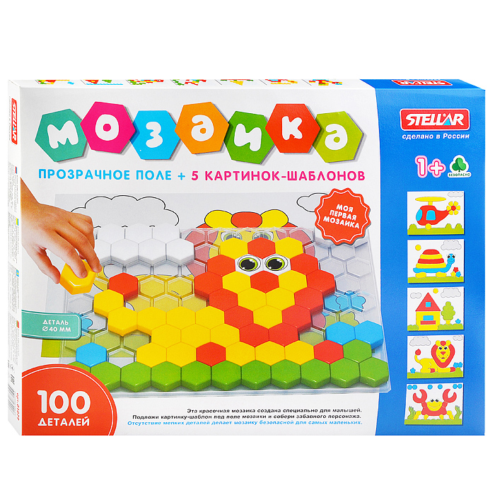 Мозаика (d.40мм/100 деталей) с прозрачным полем Мозаика (d.40мм/100 деталей) с прозрачным полем