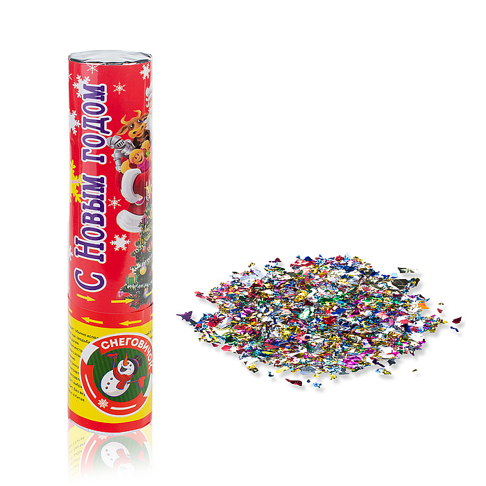 Хлопушка пневматическая S0021 "С Новым Годом!" 20см. Хлопушка пневматическая S0021 "С Новым Годом!" 20см.