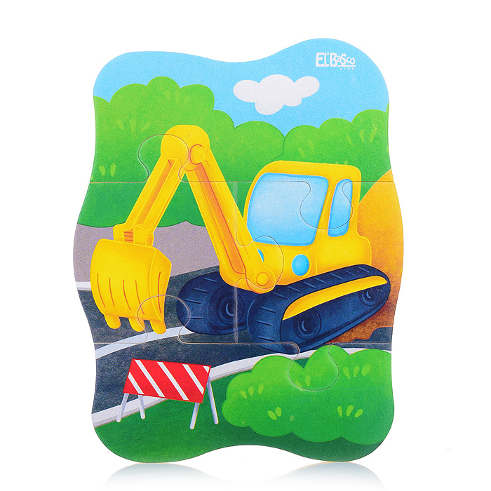 Мягкий пазл "Полезные машины"