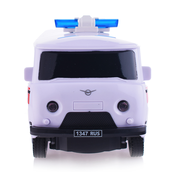 Фото к товару Машина р/у УАЗ 452 Скорая Помощь, 18 см, (свет, бел,) в коробке Машина р/у УАЗ 452 Скорая Помощь, 18 см, (свет, бел,) в коробке