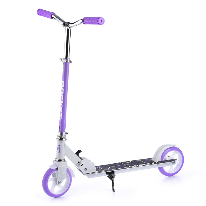 Фото к товару Самокат 2-х колесный ROCKET,колеса PU/ 145 мм,ABEC 7, сиреневый Самокат 2-х колесный ROCKET,колеса PU/ 145 мм,ABEC 7, сиреневый