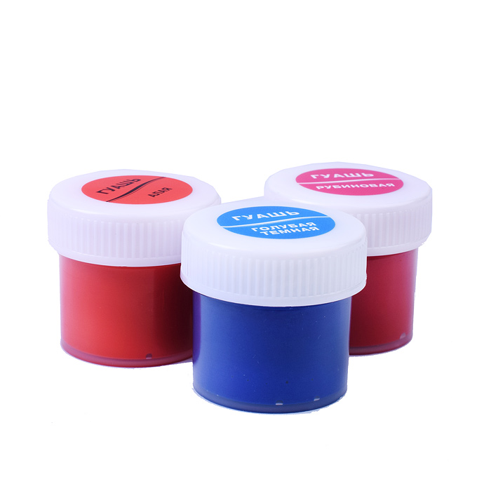 Гуашь "Классика" 12 цветов (20 мл) в контейнере