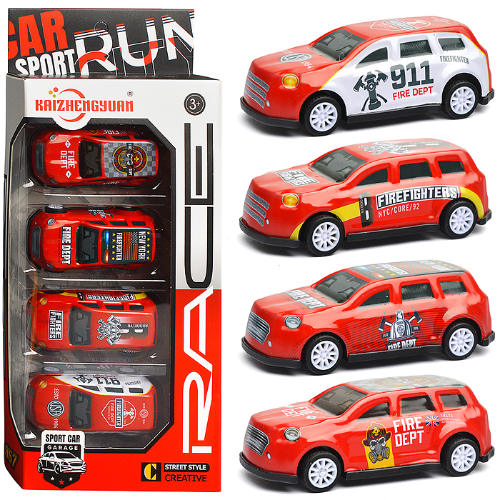 Набор машин KZ957-016 "Большой заезд" в коробке