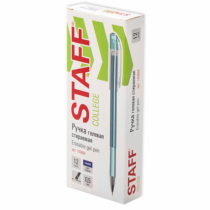 Фото к товару Ручка стираемая гелевая "College" EGP-664, синяя, игольчатый узел 0,5 мм, линия письма 0,38 мм Ручка стираемая гелевая "College" EGP-664, синяя, игольчатый узел 0,5 мм, линия письма 0,38 мм