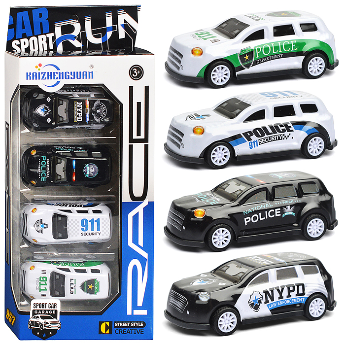 Набор машин KZ957-017 "Патруль" в коробке