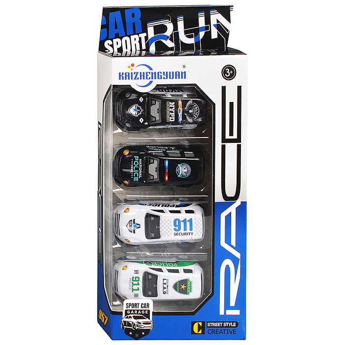 Фото к товару Набор машин KZ957-017 "Патруль" в коробке Набор машин KZ957-017 "Патруль" в коробке