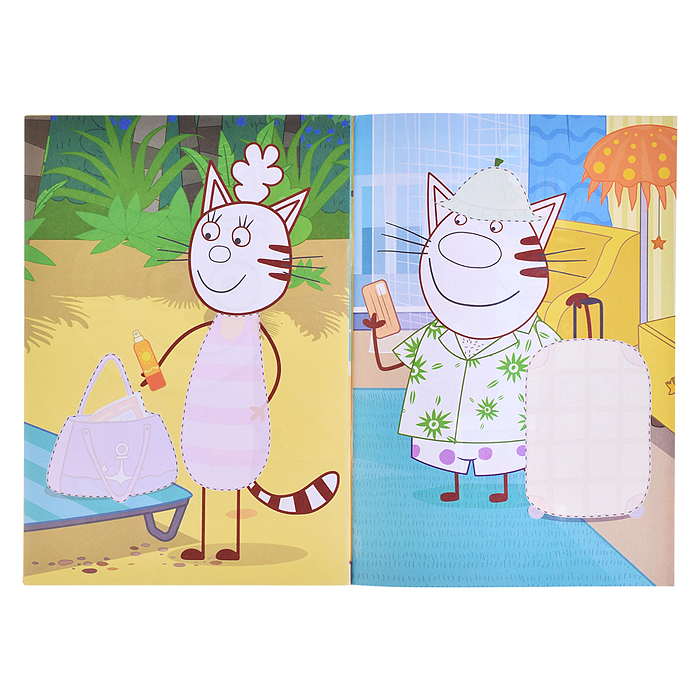 Фото к товару Книга Приклей-ка "Три кота и море Наше лето" Книга Приклей-ка "Три кота и море Наше лето"