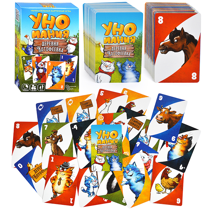 Игра карточная "Уномания. Деревня Котофеевка"
