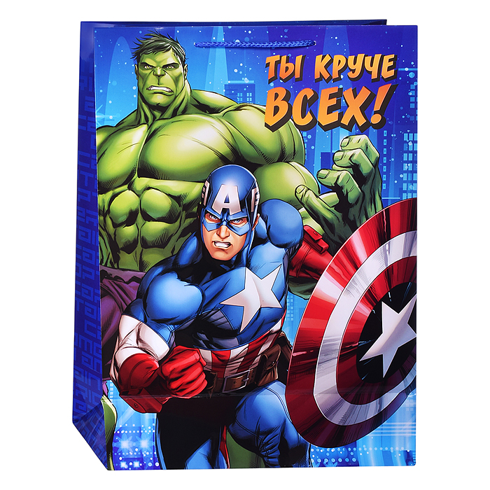 Пакет подарочный глянцевый xl,  33*46*15см.