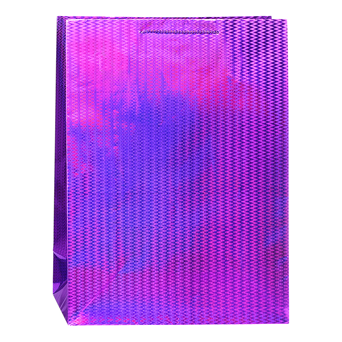 Пакет подарочный голография размер xl, 4 цвета 