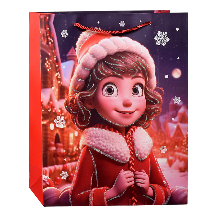 Фото к товару Пакет подарочный 00-6902 "Счастливый праздник" 26*10*32 см. Пакет подарочный 00-6902 "Счастливый праздник" 26*10*32 см.