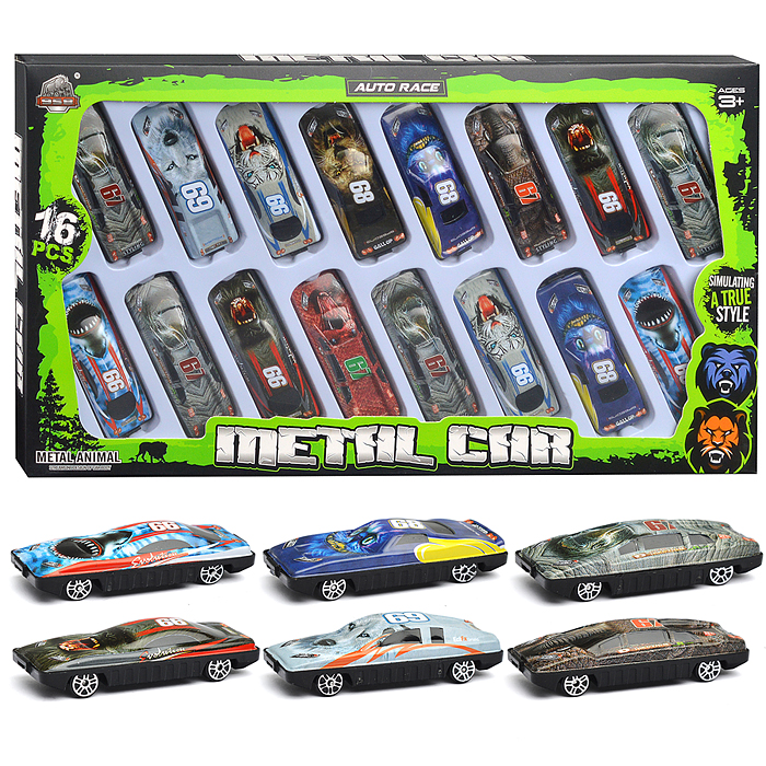 Набор машин KZ957-616 "Мощный заезд" в коробке