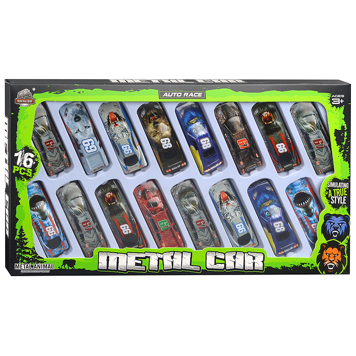 Фото к товару Набор машин KZ957-616 "Мощный заезд" в коробке Набор машин KZ957-616 "Мощный заезд" в коробке