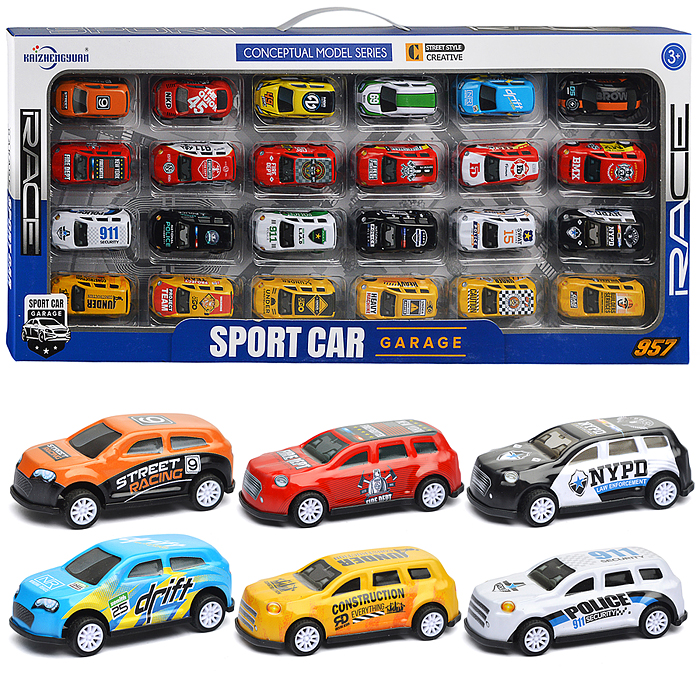 Набор машин KZ957-046 "Скоростной заезд" в коробке