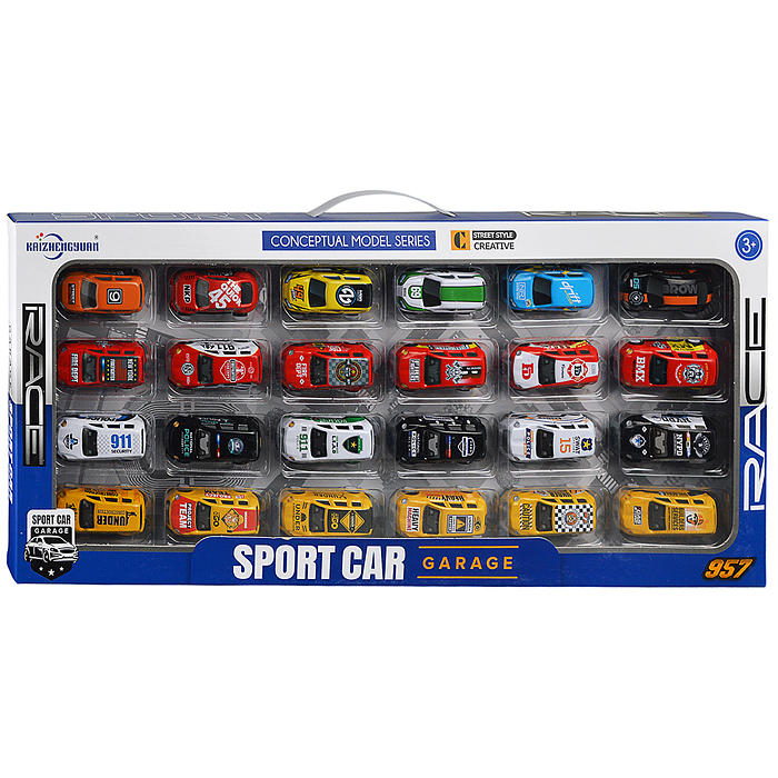 Фото к товару Набор машин KZ957-046 "Скоростной заезд" в коробке Набор машин KZ957-046 "Скоростной заезд" в коробке