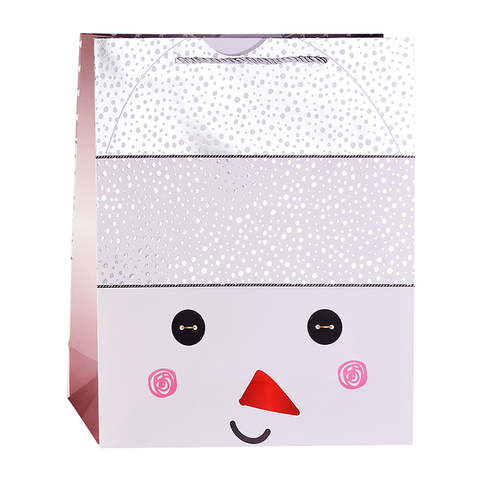 Фото к товару Пакет подарочный 00-6914 "Снеговичок" 26*32*10 см. Пакет подарочный 00-6914 "Снеговичок" 26*32*10 см.