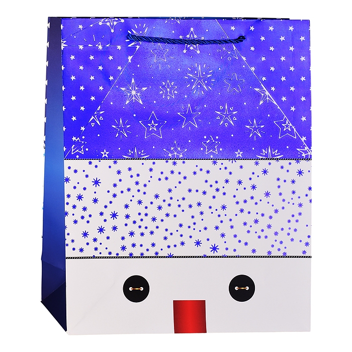 Фото к товару Пакет подарочный 00-6914 "Снеговичок" 26*32*10 см. Пакет подарочный 00-6914 "Снеговичок" 26*32*10 см.