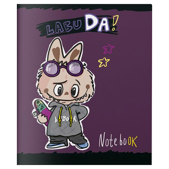 Фото к товару Тетрадь 48л. клетка А5 скрепка S "Лабу-Да!" Твин лак Тетрадь 48л. клетка А5 скрепка S "Лабу-Да!" Твин лак