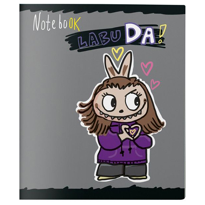 Фото к товару Тетрадь 48л. клетка А5 скрепка S "Лабу-Да!" Твин лак Тетрадь 48л. клетка А5 скрепка S "Лабу-Да!" Твин лак