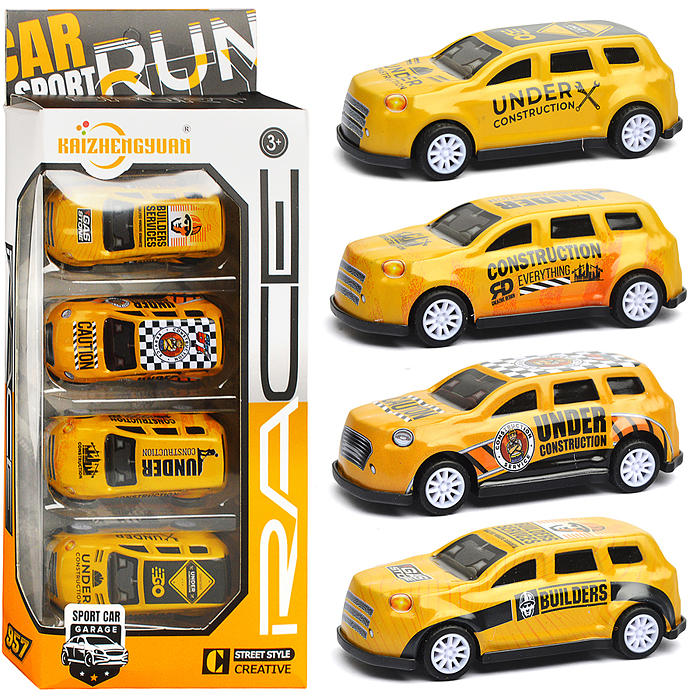 Набор машин KZ957-044 "Крутые гонки" в коробке