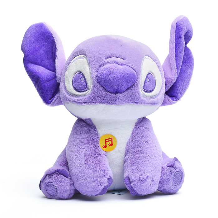Игрушка мягкая "Стич" 20 см фиолетовый озвученный.