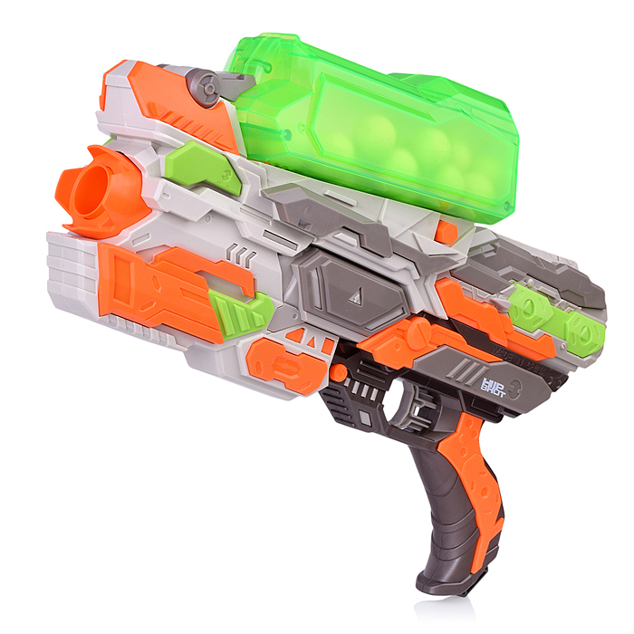Фото к товару Бластер FJ9012 "Bullet storm" с шариками, в коробке Бластер FJ9012 "Bullet storm" с шариками, в коробке