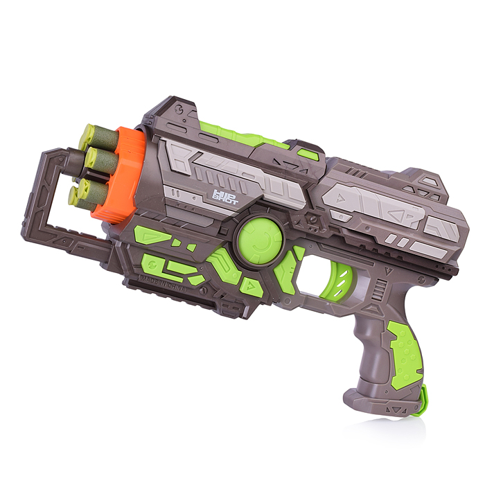 Фото к товару Бластер FJ9009 "Hammerhead" с мягкими пулями, в коробке Бластер FJ9009 "Hammerhead" с мягкими пулями, в коробке