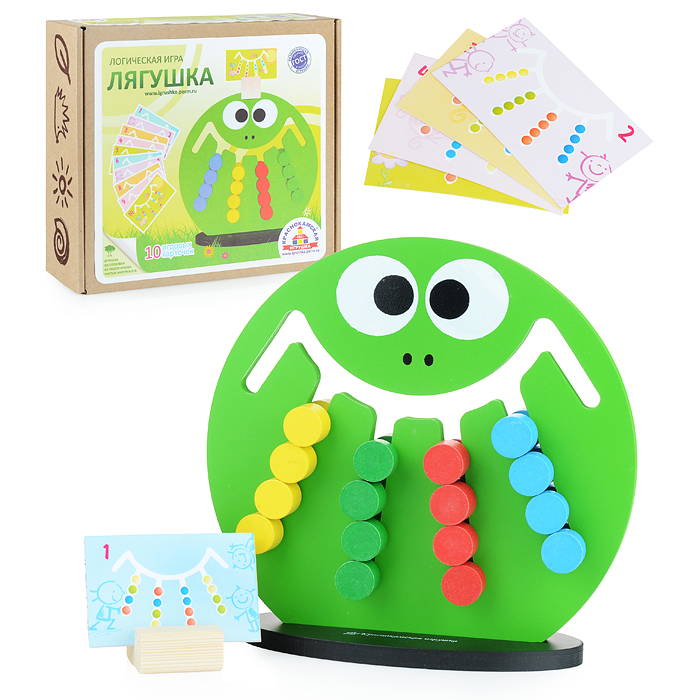 Логическая игра "Лягушка" (деревянная) Логическая игра "Лягушка" (деревянная)