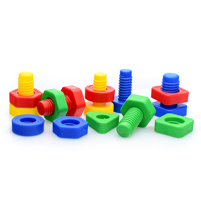 Фото к товару Конструктор "Болты и Гайки" тип 1 (16 болтов и 16 гаек, 9 карточки с заданиями) Конструктор "Болты и Гайки" тип 1 (16 болтов и 16 гаек, 9 карточки с заданиями)