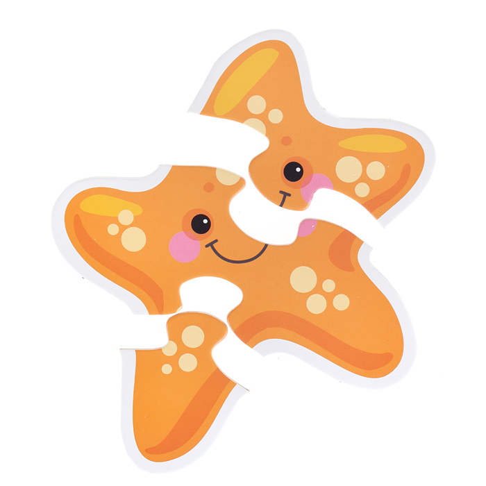 Фото к товару Пазлы контурные "Обитатели моря" Baby Toys Пазлы контурные "Обитатели моря" Baby Toys