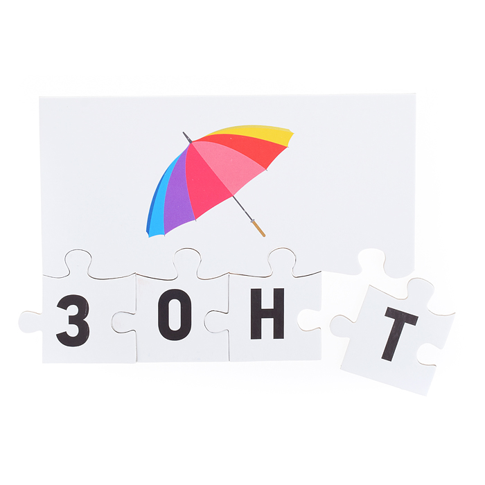 Развивающие пазлы "Составь слово" 