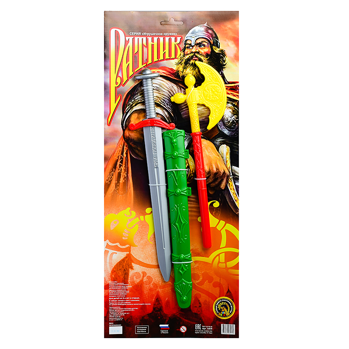Фото к товару Набор "Ратник" (секира+меч) Набор "Ратник" (секира+меч)